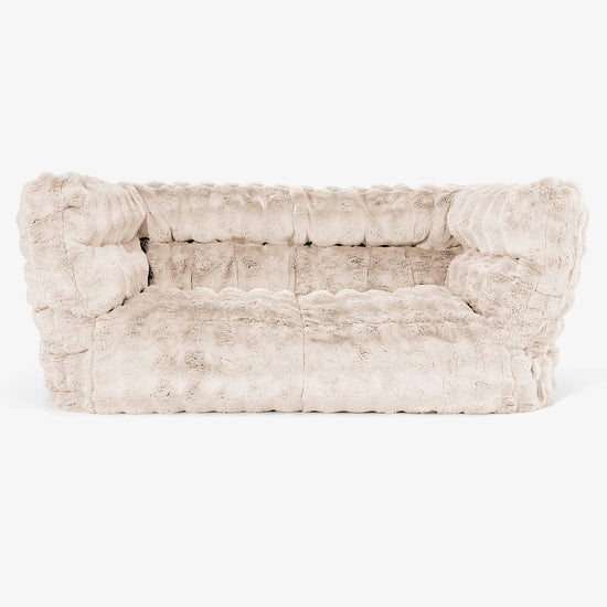 2-Sitzer Albert Sitzsacksofa 2.0 - Bubble Pelz Creme 01