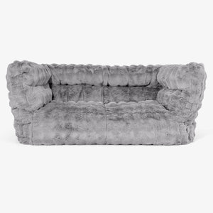 2-Sitzer Albert Sitzsacksofa 2.0 - Bubble Pelz Grau