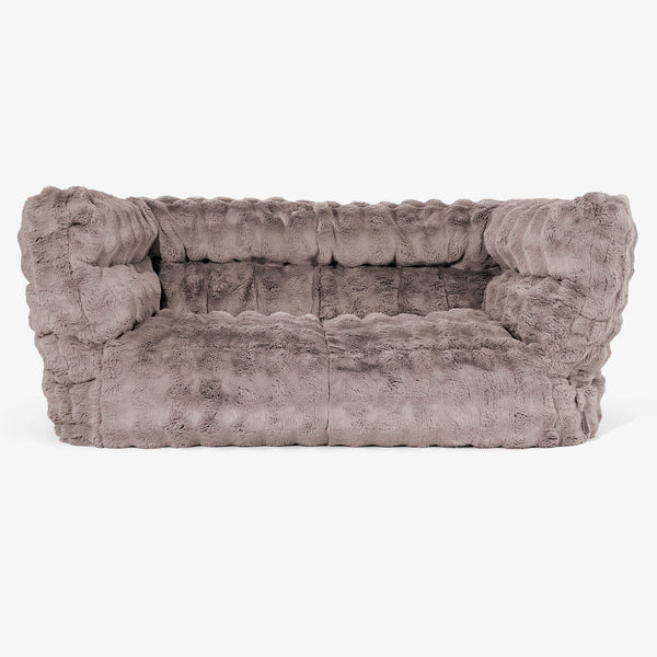 2-Sitzer Albert Sitzsacksofa 2.0 - Bubble Pelz Nerzfarben 01