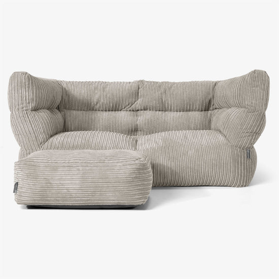 2-Sitzer Albert Sitzsacksofa 2.0 - Cord Nerzfarben 02