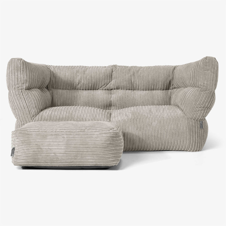 2-Sitzer Albert Sitzsacksofa 2.0 - Cord Nerzfarben 02