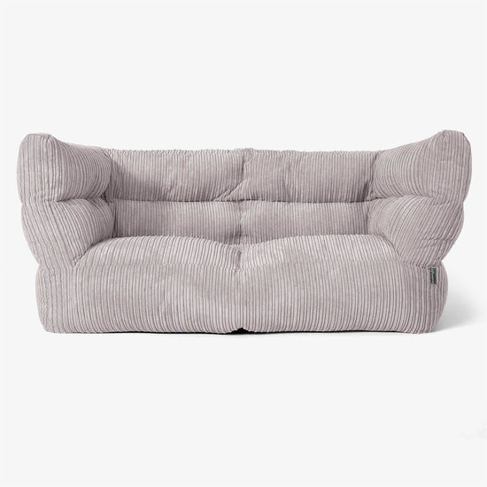 2-Sitzer Albert Sitzsacksofa 2.0 - Cord Silbergrau 01