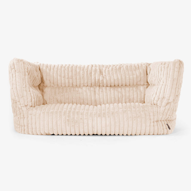 2-Sitzer Albert Sitzsacksofa 2.0 - Ultra Plüsch Cord Pfirsich 01