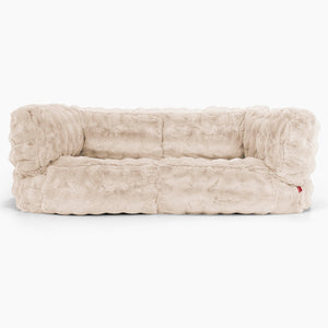 2-Sitzer Albert Sitzsacksofa - Bubble Pelz Creme