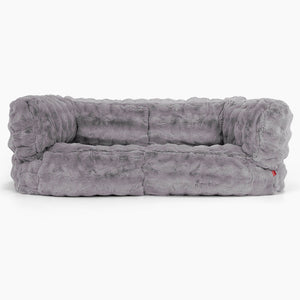 2-Sitzer Albert Sitzsacksofa - Bubble Pelz Grau
