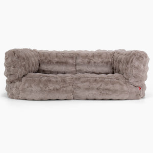 2-Sitzer Albert Sitzsacksofa - Bubble Pelz Nerzfarben