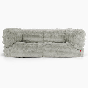 2-Sitzer Albert Sitzsacksofa - Bubble Pelz Salbeigrün