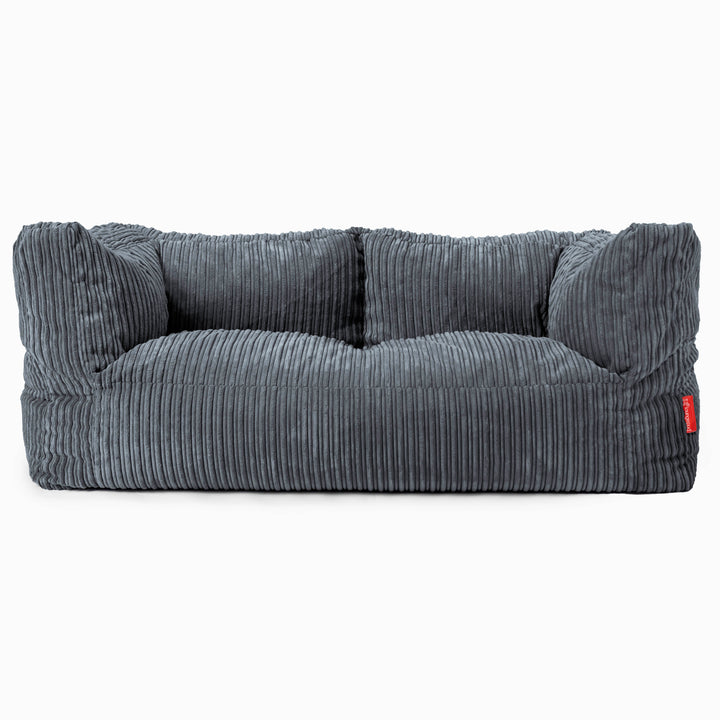 2-Sitzer Albert Sitzsacksofa - Cord Schiefergrau 01