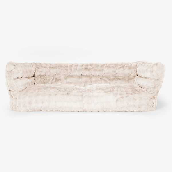 3-Sitzer Albert Sitzsacksofa 2.0 - Bubble Pelz Creme 01