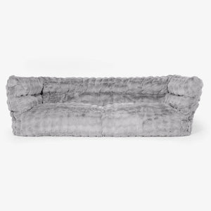 3-Sitzer Albert Sitzsacksofa 2.0 - Bubble Pelz Grau