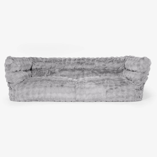 3-Sitzer Albert Sitzsacksofa 2.0 - Bubble Pelz Grau 01