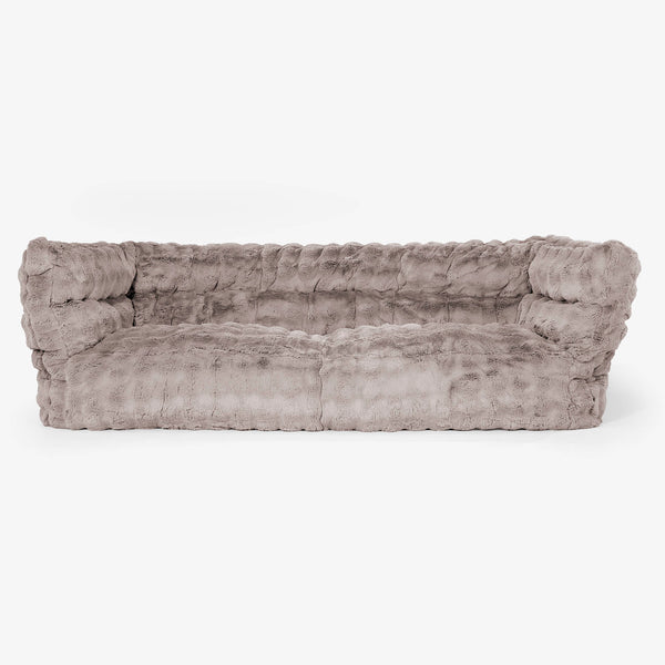 3-Sitzer Albert Sitzsacksofa 2.0 - Bubble Pelz Nerzfarben 01