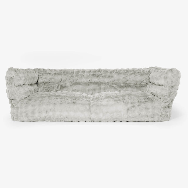 3-Sitzer Albert Sitzsacksofa 2.0 - Bubble Pelz Salbeigrün 01