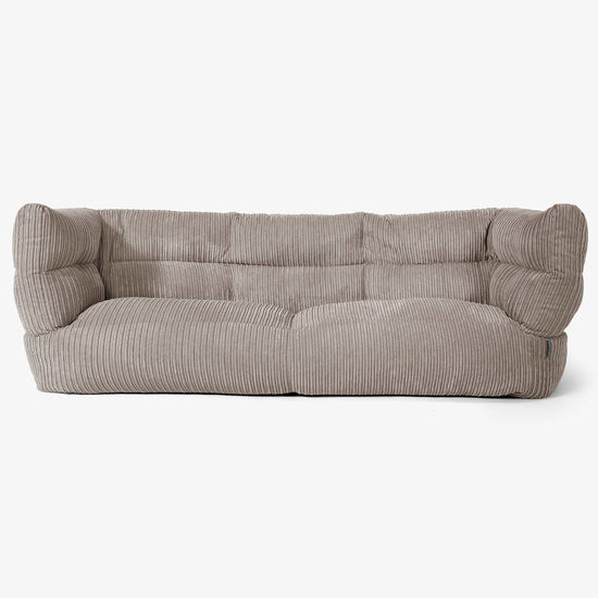 3-Sitzer Albert Sitzsacksofa 2.0 - Cord Beigegrau 01