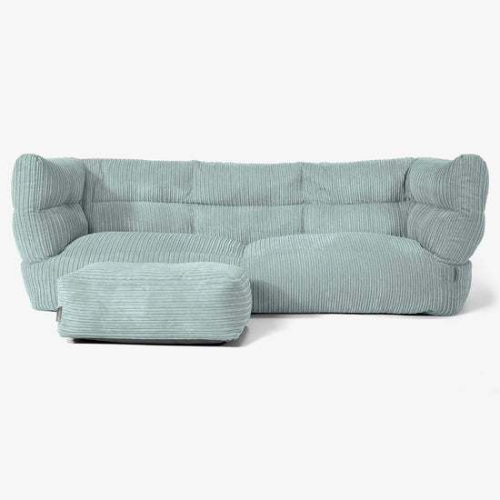 3-Sitzer Albert Sitzsacksofa 2.0 - Cord Mintgrün 02