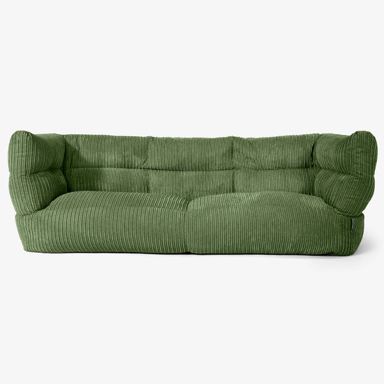 3-Sitzer Albert Sitzsacksofa 2.0 - Cord Nadelwaldgrün 01