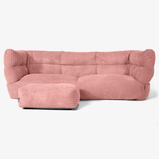 3-Sitzer Albert Sitzsacksofa 2.0 - Cord Pfirsich 02