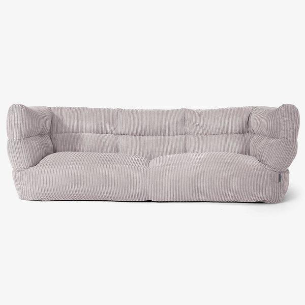 3-Sitzer Albert Sitzsacksofa 2.0 - Cord Silbergrau 01