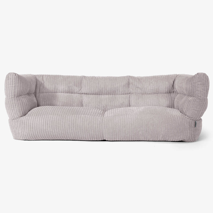 3-Sitzer Albert Sitzsacksofa 2.0 - Cord Silbergrau 01