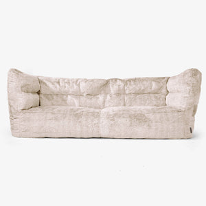 3-Sitzer Albert Sitzsacksofa 2.0 - Kaninchen Kunstfell Goldbraun