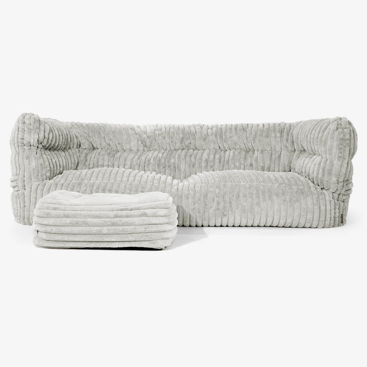 3-Sitzer Albert Sitzsacksofa 2.0 - Ultra Plüsch Cord Salbeigrün 02
