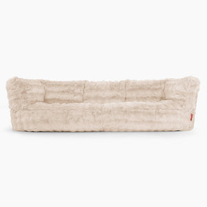 3-Sitzer Albert Sitzsacksofa - Bubble Pelz Creme