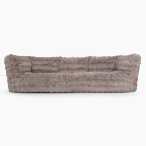 3-Sitzer Albert Sitzsacksofa - Bubble Pelz Nerzfarben