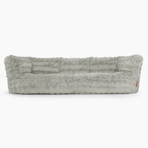 3-Sitzer Albert Sitzsacksofa - Bubble Pelz Salbeigrün