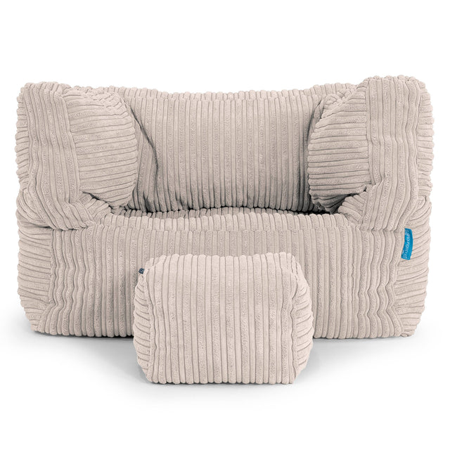 Albert Kinder Sitzsack Sessel 1-5 Jahre - Cord Elfenbein 03