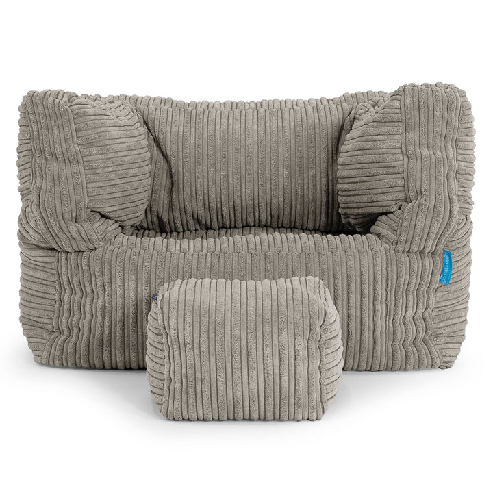 Albert Kinder Sitzsack Sessel 1-5 Jahre - Cord Nerzfarben 03