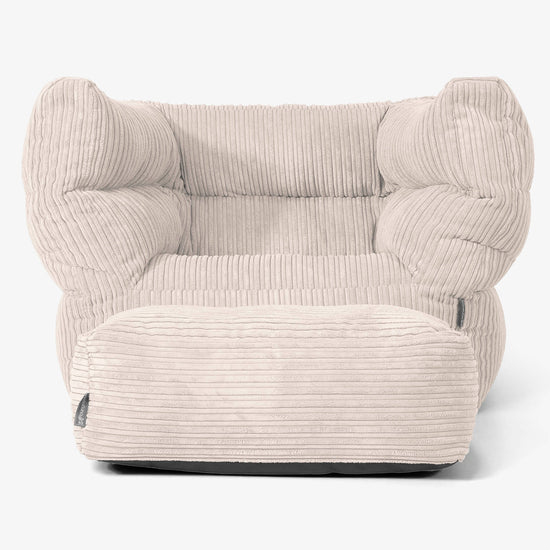 Albert Sitzsack Ohrensessel 2.0 -  Cord Elfenbein 02