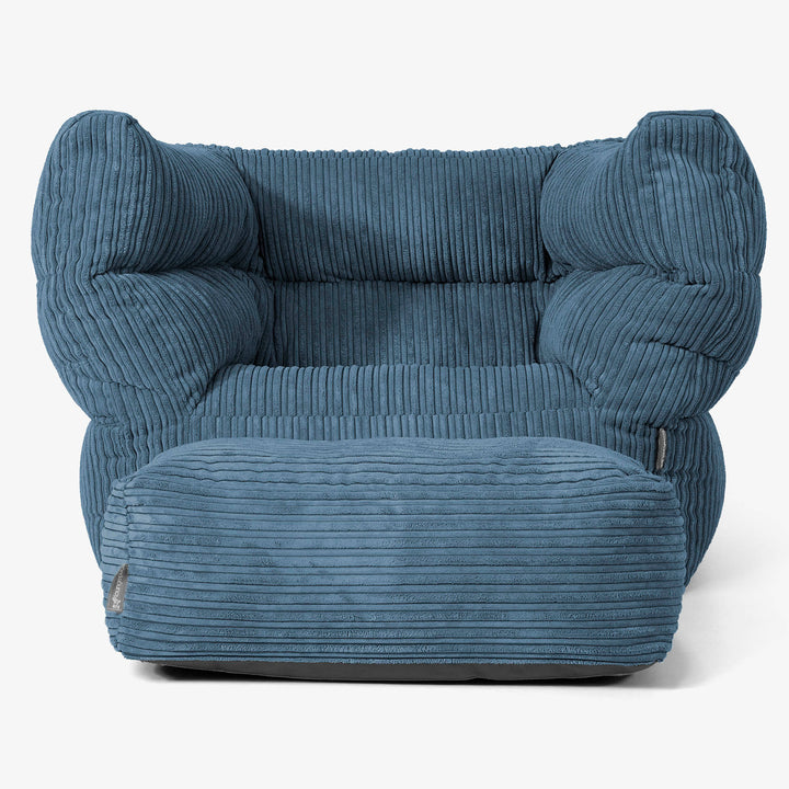 Albert Sitzsack Ohrensessel 2.0 -  Cord Marineblau 02