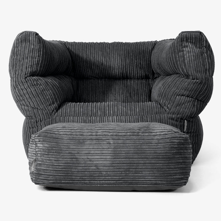 Albert Sitzsack Ohrensessel 2.0 -  Cord Schwarz 02