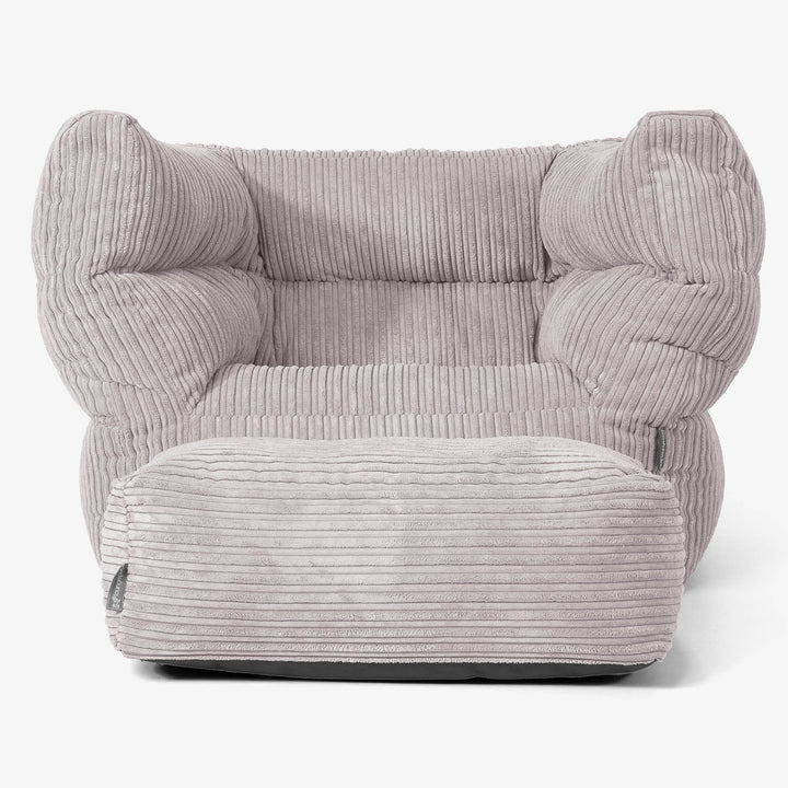 Albert Sitzsack Ohrensessel 2.0 -  Cord Silbergrau 02