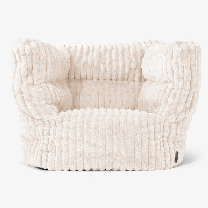 Albert Sitzsack Ohrensessel 2.0 -  Ultra Plüsch Cord Creme 01