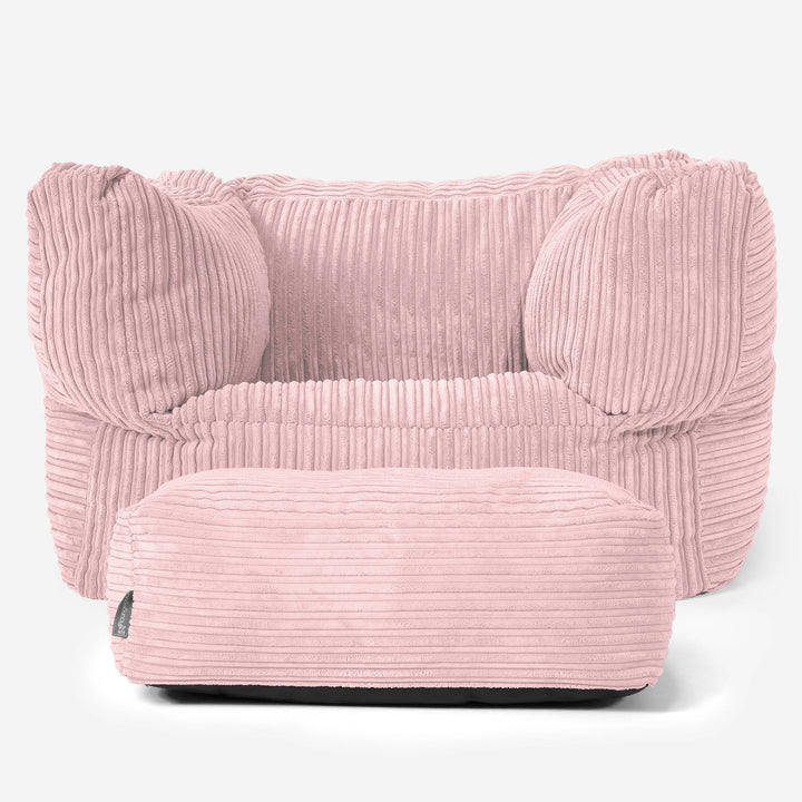 Albert Sitzsack Ohrensessel - Cord Rosa 02