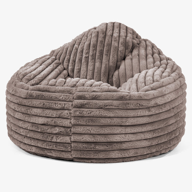 Archi Sitzsack - Ultra Plüsch Cord Nerzfarben 01