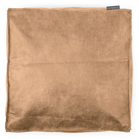 Sitzkissen - Vintage Leder Goldbraun 02