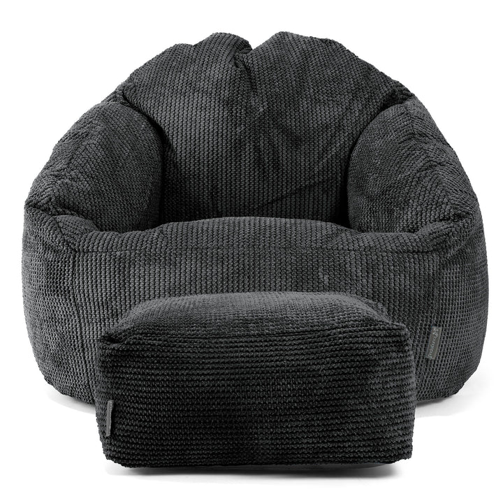 Bubble Sitzsack Sessel - Pom-Pom Schwarz 02