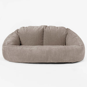 Bubble Sitzsack Sofa - Cord Beigegrau