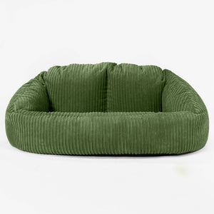 Bubble Sitzsack Sofa - Cord Nadelwaldgrün