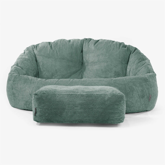 Bubble Sitzsack Sofa - Pom-Pom Moosgrün 02
