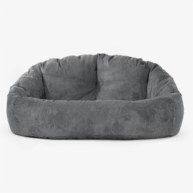 Bubble Sitzsack Sofa - Pom-Pom Schwarz 01