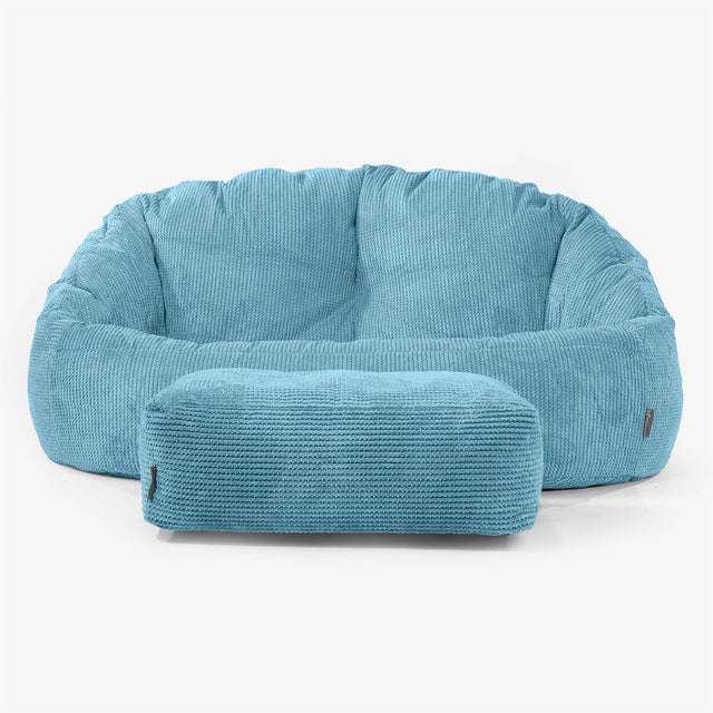 Bubble Sitzsack Sofa - Pom-Pom Türkis 02