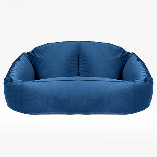 Bubble Sitzsack Sofa - Samt Marineblau 01