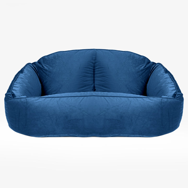 Bubble Sitzsack Sofa - Samt Marineblau 01