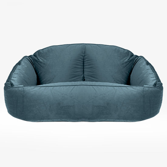 Bubble Sitzsack Sofa - Samt Türkis 01