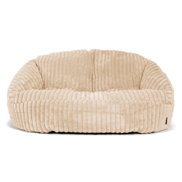 Bubble Sitzsack Sofa - Ultra Plüsch Cord Creme 01