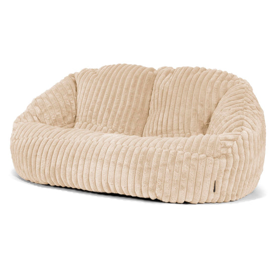 Bubble Sitzsack Sofa - Ultra Plüsch Cord Creme 04
