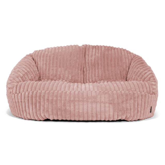 Bubble Sitzsack Sofa - Ultra Plüsch Cord Pastellrosa 01